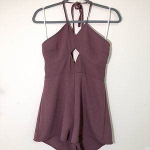 Purple Halter Romper
